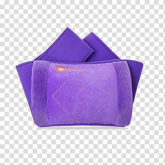 Hot water bottle JD.com Waist Taobao, Purple Belt electric heater transparent background PNG clipart