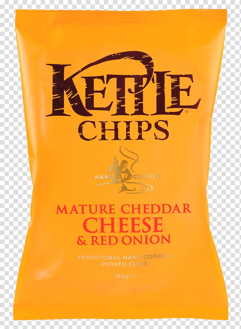 Stapelchips Kettle Chips Mature Cheddar & Red Onion Junk food Kettle Chips Mature Cheddar and Red Onion 150gms, onion paprika transparent background PNG clipart
