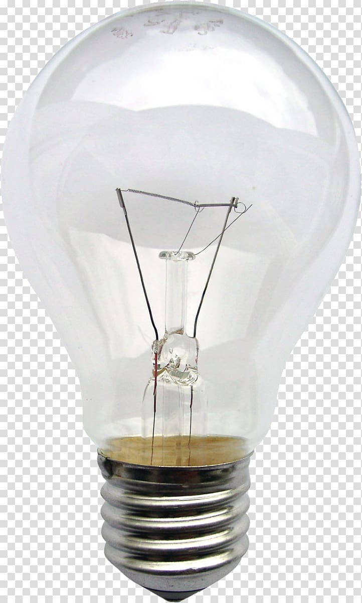 Incandescent light bulb LED lamp Lighting Edison screw, bulb transparent background PNG clipart
