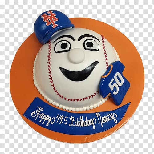 Birthday cake Cupcake Frosting & Icing New York Mets, cake transparent background PNG clipart
