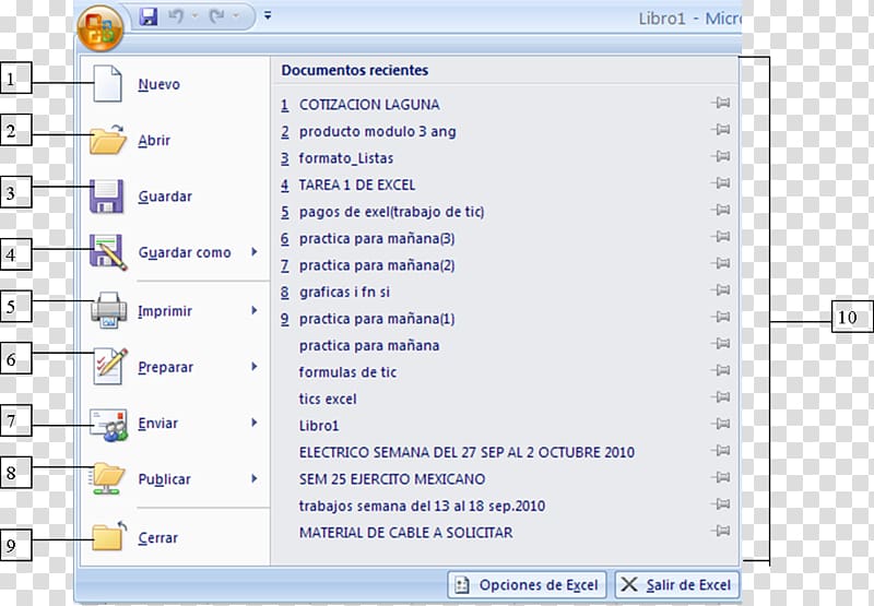 Screenshot Microsoft Office 2007 Microsoft Word Microsoft Excel, microsoft transparent background PNG clipart