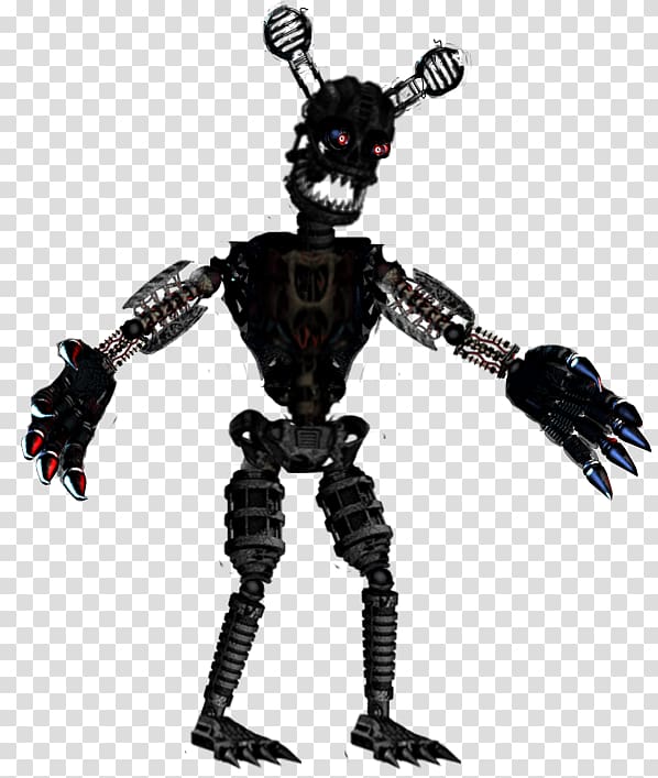 Five Nights At Freddy S 4 Endoskeleton Animatronics Nightmare Nightmare Foxy Transparent Background Png Clipart Hiclipart - fnaf world multiplayer roblox nightmare