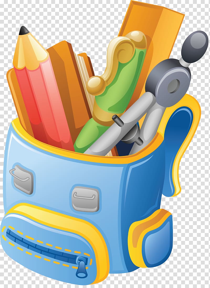 Elementary school Student School supplies, school transparent background PNG clipart