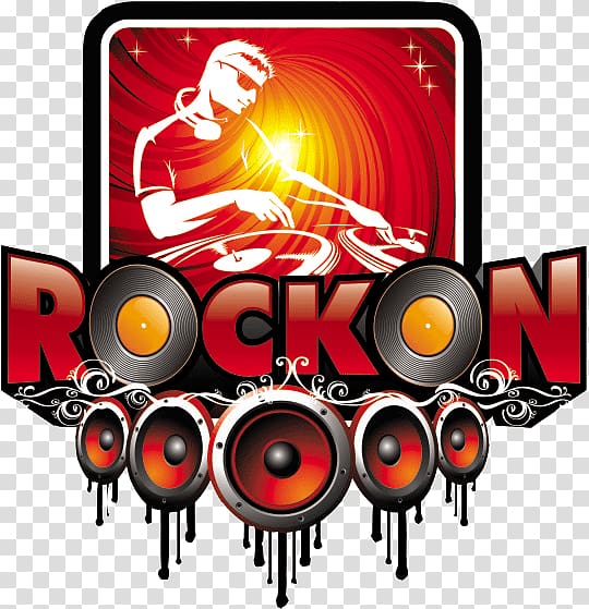 D J Rock On, Sourabh Shah Logo Disc jockey Rock music, radio station transparent background PNG clipart