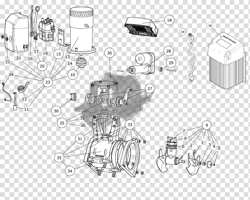 Manoeuvring thruster Hull Wiring diagram Automotive Ignition Part, spare parts transparent background PNG clipart