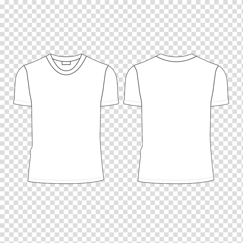 white crew-neck t-shirt , T-shirt White Collar Neck, White t-shirt material transparent background PNG clipart