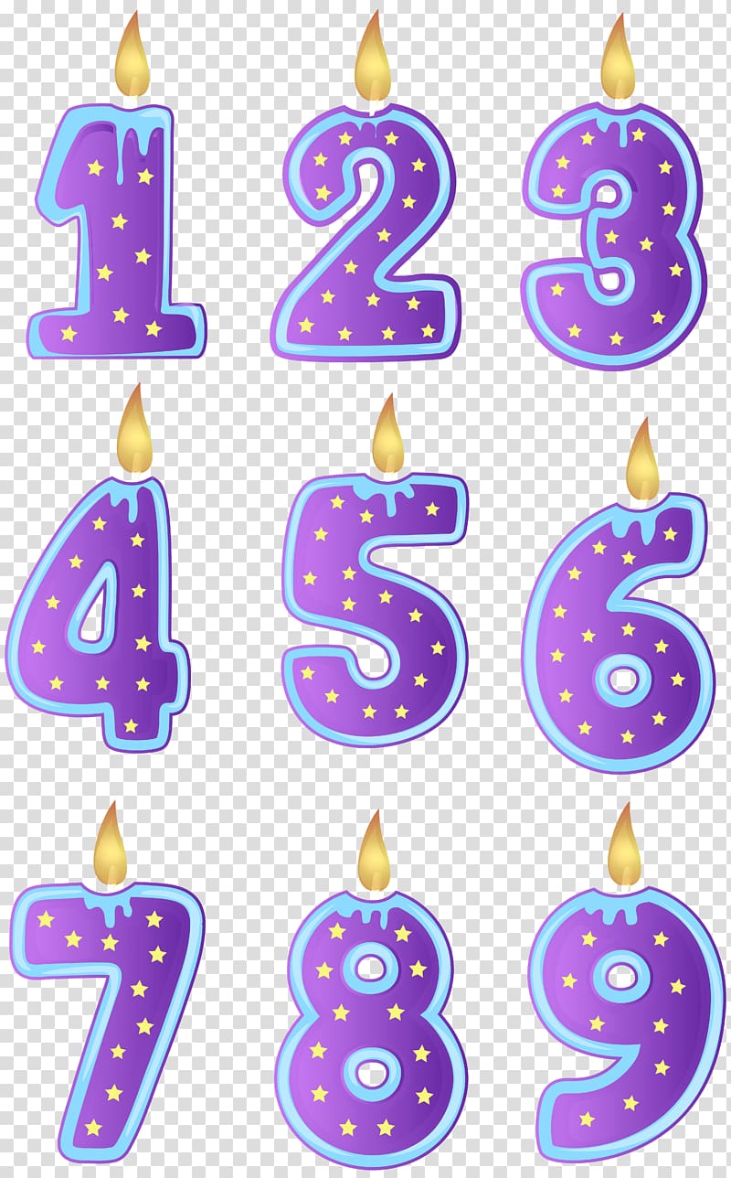 number candles illustration, Birthday Candle , Birthday Candles transparent background PNG clipart