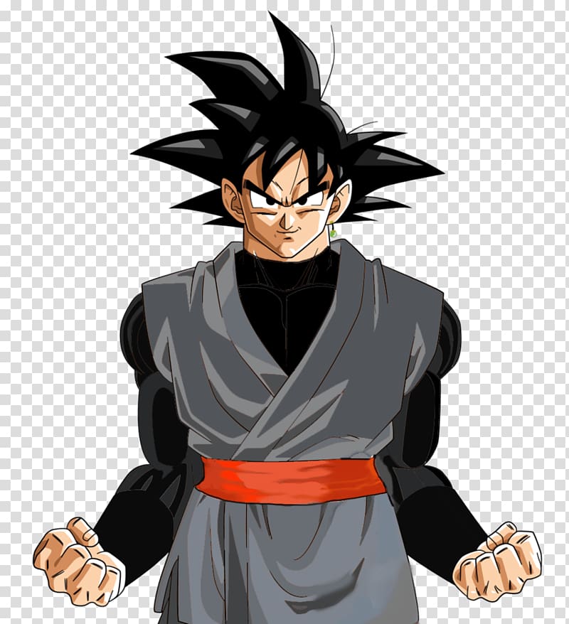 Dragon Ball Son Goku illustration, Black Goku Ready To Fight transparent background PNG clipart