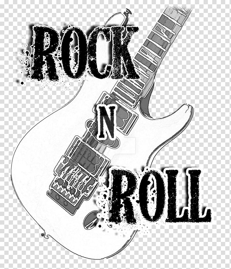 rock n roll , T-shirt Rock and roll Rock music Guitar, rock n roll transparent background PNG clipart