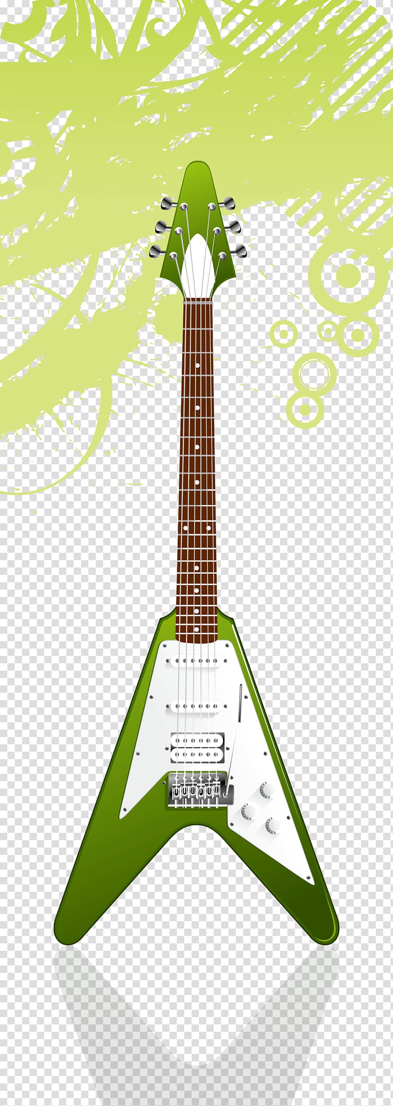 Gibson Flying V Gibson Les Paul Custom Electric guitar, Yellow lace guitar music material transparent background PNG clipart