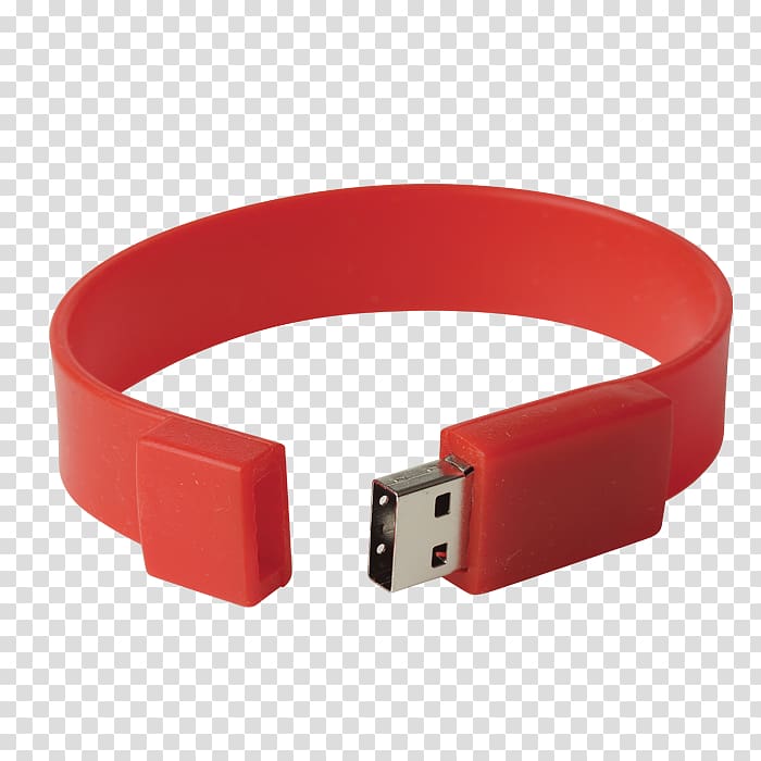 USB Flash Drives Wristband Gel bracelet, USB transparent background PNG clipart
