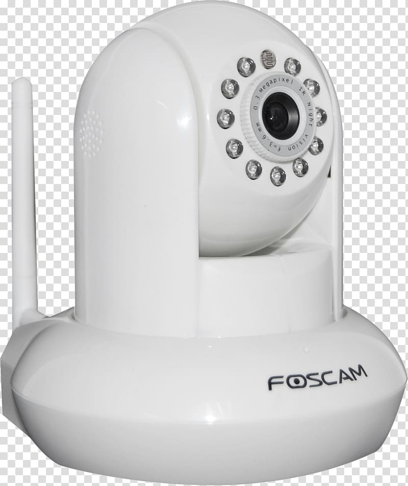 Pan–tilt–zoom camera 720p IP camera H.264/MPEG-4 AVC Foscam FI9821W, Camera transparent background PNG clipart