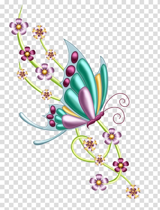 Butterfly Art Floral design, butterfly transparent background PNG clipart