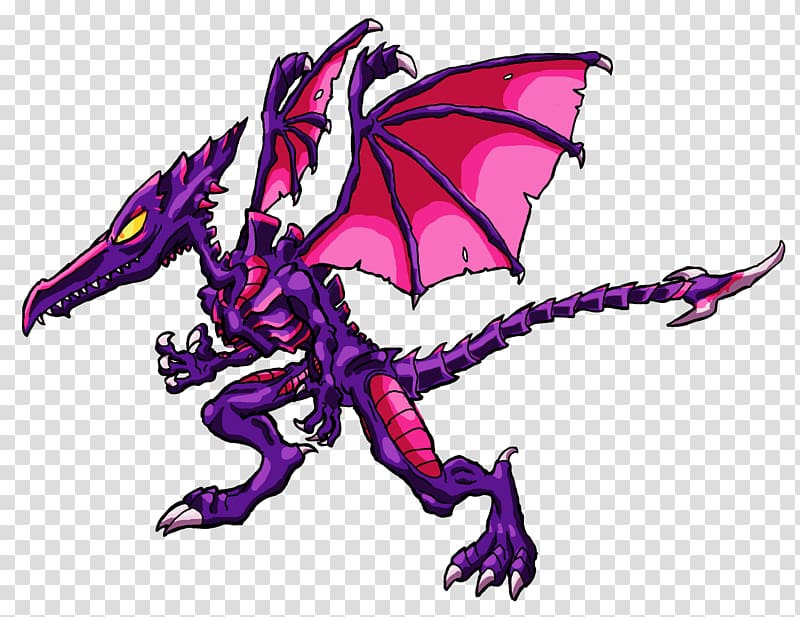 Super Smash Bros. for Nintendo 3DS and Wii U Ridley Sprite Dragon Metroid, sprite transparent background PNG clipart