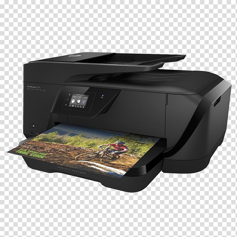 Hewlett-Packard Multi-function printer HP Officejet 7510, Multifunction transparent background PNG clipart