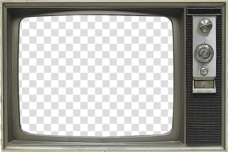 classic gray television, Old Grey Tv Set transparent background PNG clipart