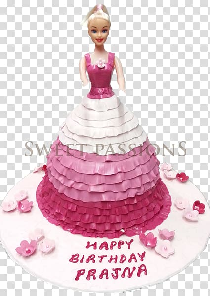 Torte Birthday cake Barbie Princess cake Cake decorating, top view cake transparent background PNG clipart