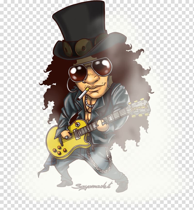 Slash Guns N\' Roses Drawing Music Guitarist, vin diesel transparent background PNG clipart