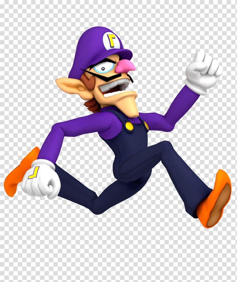 Super Mario Wario character illustration, Waluigi Mario Bros. Bowser, runner transparent background PNG clipart