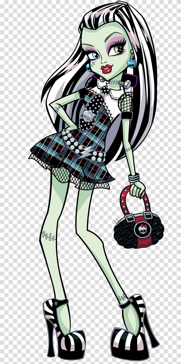 Frankie Stein Frankenstein Monster High Doll, monster transparent background PNG clipart