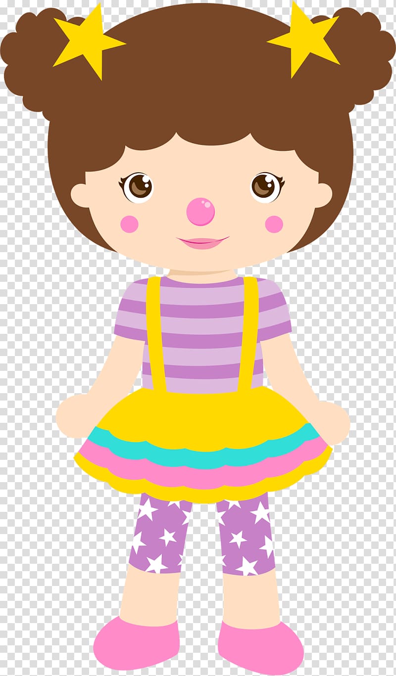 Circus Clown Girl , carnival theme transparent background PNG clipart