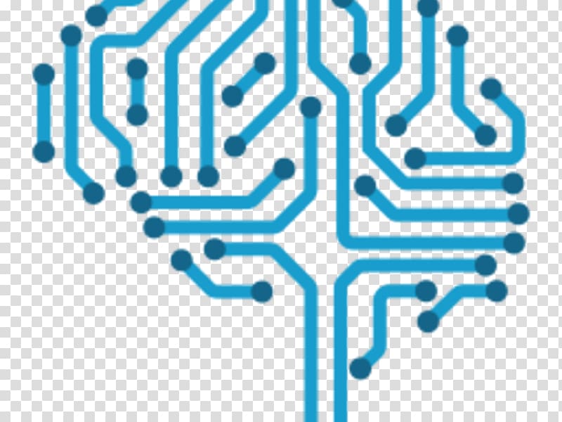 blue RFID outline , Artificial intelligence Computer Icons Artificial brain Automation, tech transparent background PNG clipart