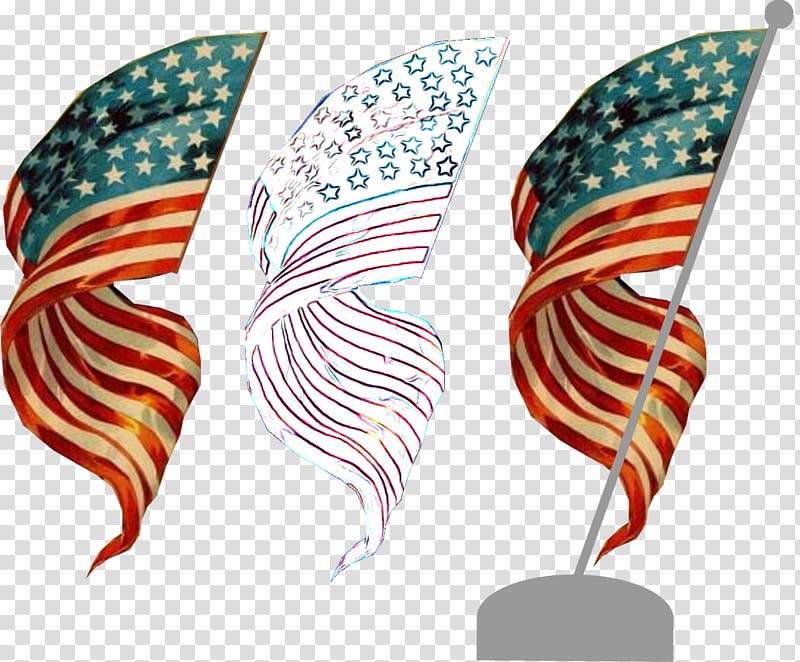 Flag of the United States Independence Day , exquisite pattern of five starred red flag transparent background PNG clipart