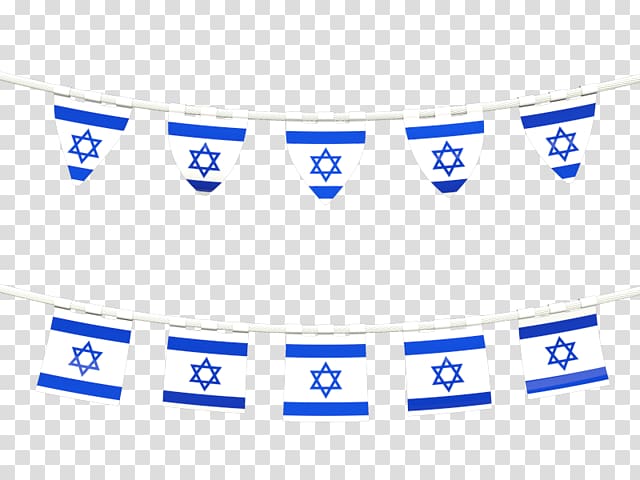 white-and-blue Israel flag buntings , Flag of Israel Independence 69 Yom Ha\'atzmaut, Israel Flag Collections Best transparent background PNG clipart