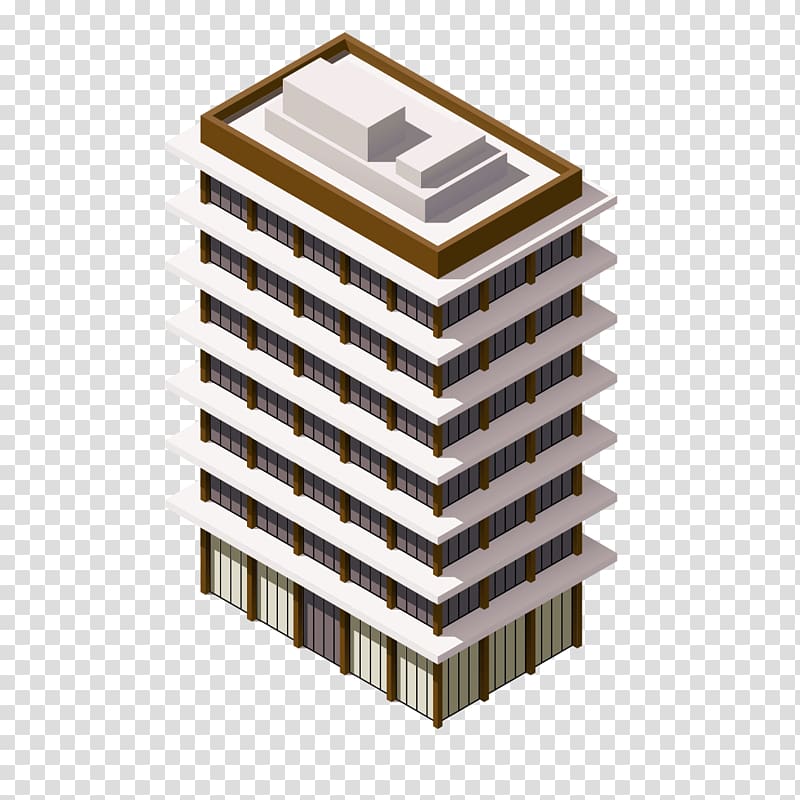 Building Isometric projection Illustration, Appearance floor map transparent background PNG clipart
