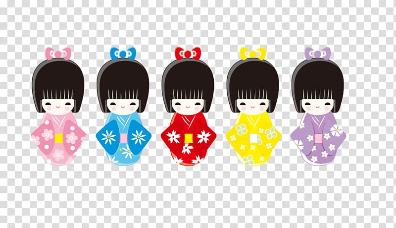 Cartoon Doll Poster, Japanese Doll transparent background PNG clipart