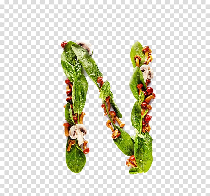 Vitamin E Lipoic acid Niacin Orotic acid, Vegetables makes up the letter N transparent background PNG clipart