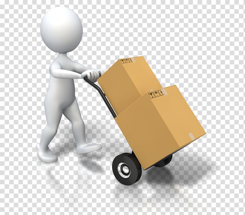 Mover Animation Cardboard box, Animation transparent background PNG