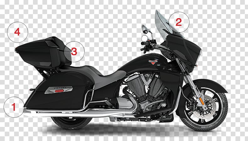 Victory Motorcycles Touring motorcycle Indian Cruiser, cross country transparent background PNG clipart