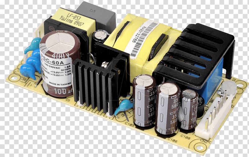 Power Converters Electronics MEAN WELL Enterprises Co., Ltd. Capacitor Direct current, Uninterruptible Power Supply transparent background PNG clipart