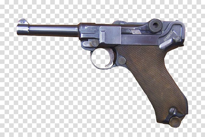 Second World War Luger pistol Firearm Gun barrel, Luger Pistol transparent background PNG clipart