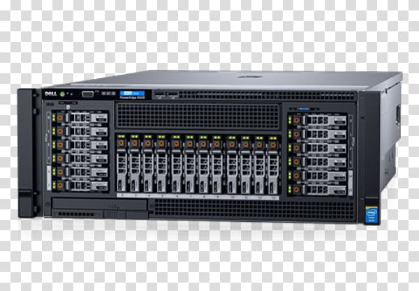 Dell PowerEdge, R930, 128 GB RAM, 1.9 GHz, 300 GB HDD Computer Servers 19-inch rack, Edge Computing transparent background PNG clipart