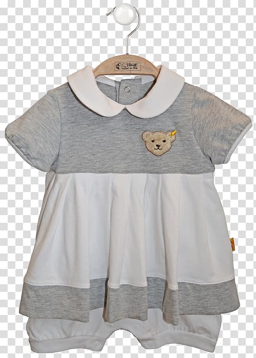 Clothes hanger Blouse Sleeve Dress Clothing, teddy bear grey transparent background PNG clipart