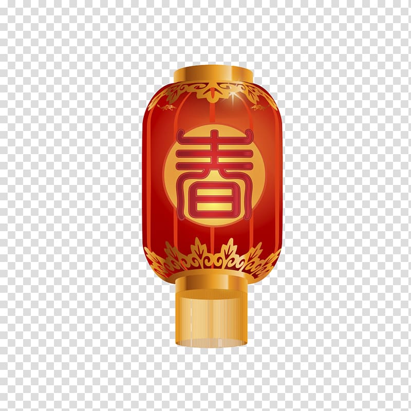 Chinese New Year Lantern Firecracker, Chinese New Year lantern material transparent background PNG clipart
