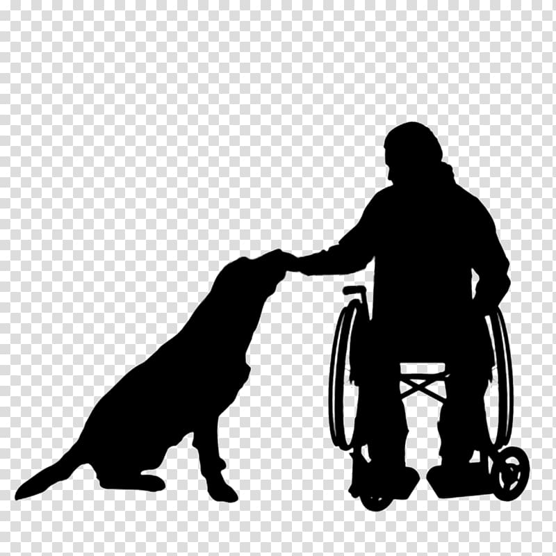Dog Wheelchair Silhouette Disability, Dog transparent background PNG clipart