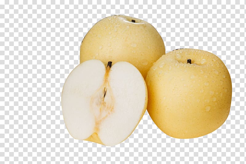 Asian pear Pyrus nivalis, Separate pears transparent background PNG clipart