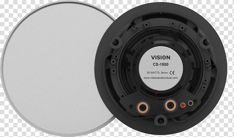 VISION PAIR OF WHITE WALL LOUDSPEAKERS-50w each CS-1800 Vision Vision CS-1800 haut-parleurs Vision CS-1800 Lautsprecher, 1800ceilingcom transparent background PNG clipart