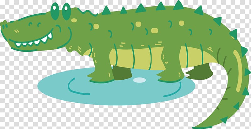 Crocodile , Cute green crocodile transparent background PNG clipart