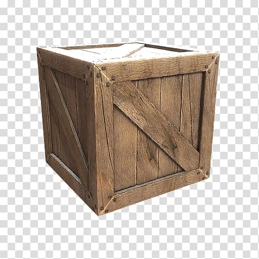 Wood Rectangle Crate, wood transparent background PNG clipart