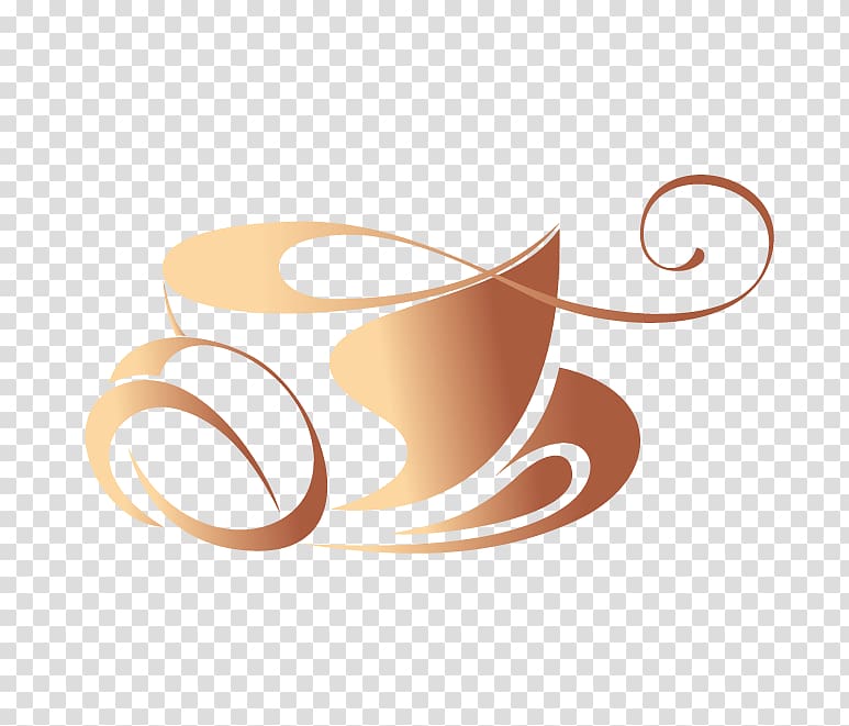 beige teacup illustration, Coffee Tea Espresso Cappuccino Latte, Creative coffee cup transparent background PNG clipart