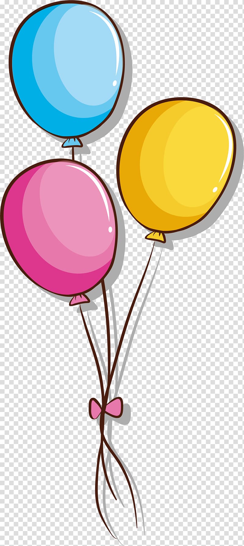 Drawing Toy balloon Illustration, A bunch of colored balloons transparent background PNG clipart