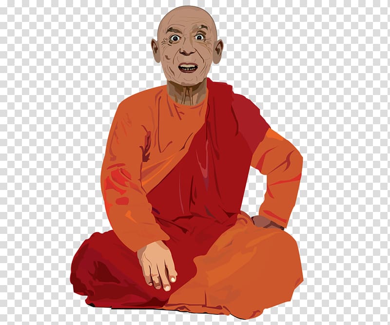 Elderly Monk Character Old age Fiction, Buddhist monk transparent background PNG clipart