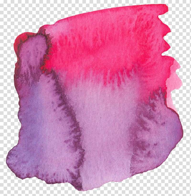 purple watercolor effect transparent background PNG clipart