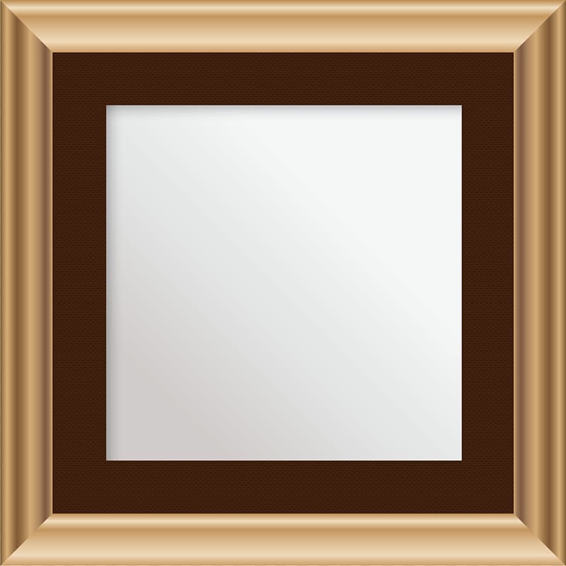 square white and brown wooden border illustration, frame Film frame, Gold Frame Border transparent background PNG clipart