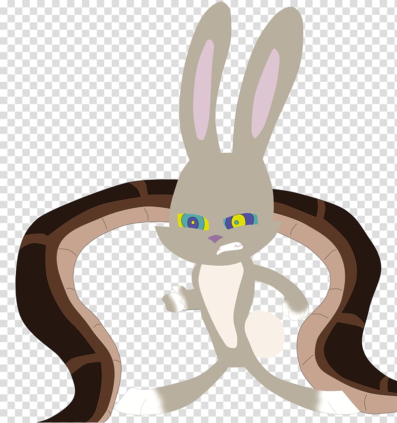 Hare Rabbit Kaa Easter Bunny Pet, skunk transparent background PNG clipart