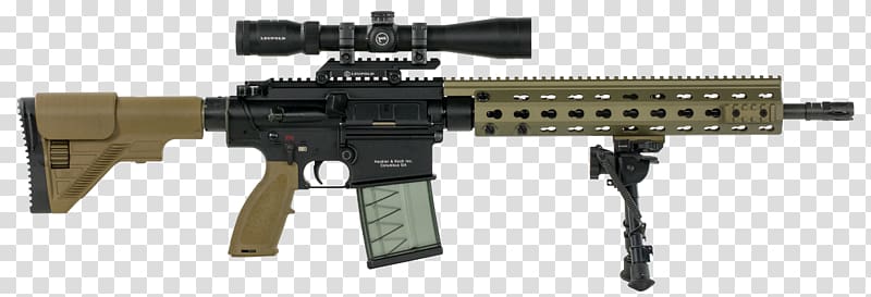 Heckler & Koch HK417 H&K G28 Designated marksman rifle 7.62×51mm NATO, assault rifle transparent background PNG clipart